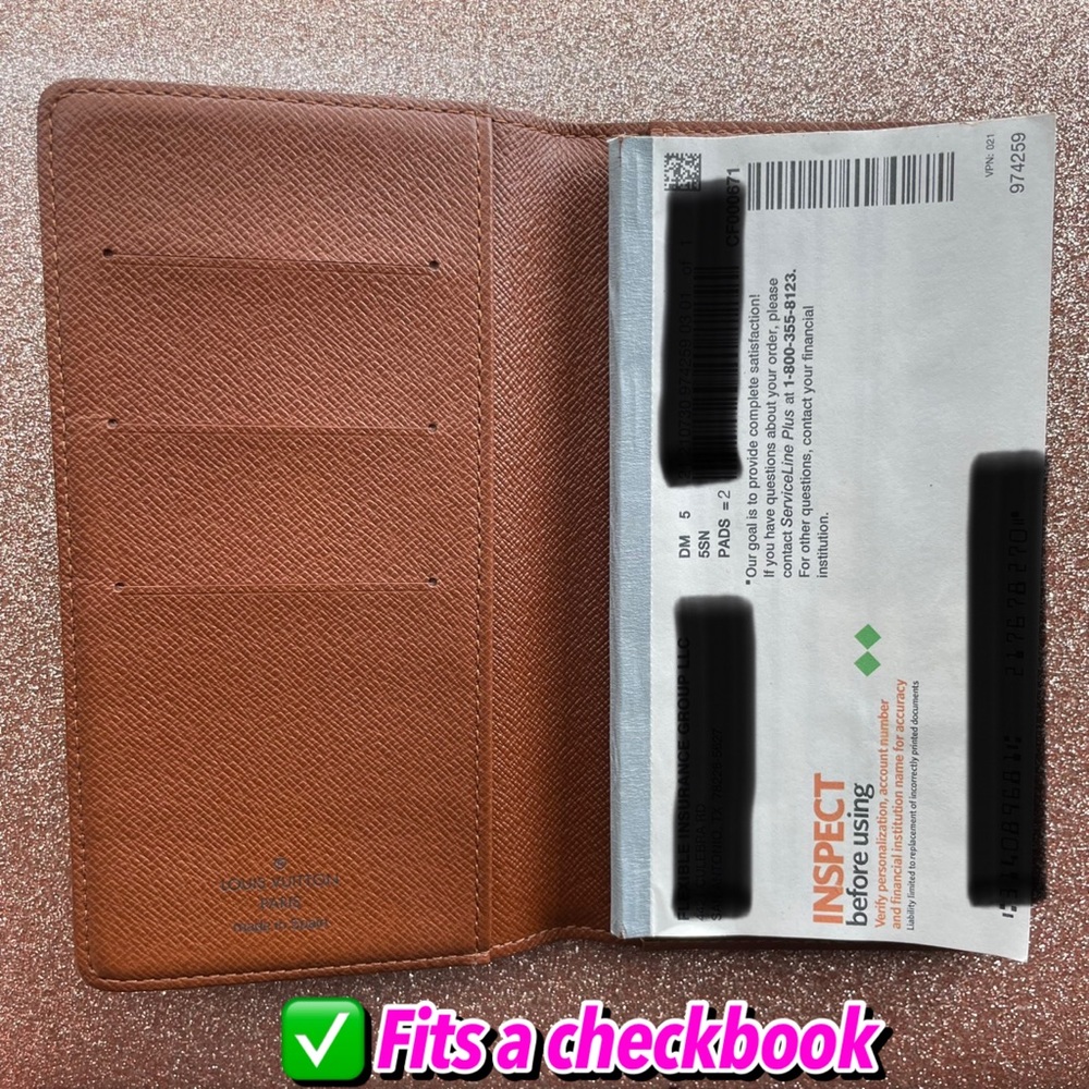 Louis Vuitton monogram checkbook wallet - Picture 2 of 16